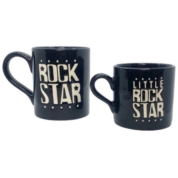 Rockstar Mug set Big Mug Little Mug novelty gift set new Father’s Day birthday - Picture 2 of 5